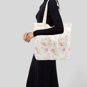 LoveShackFancy Floral Tote - Cream and Pink